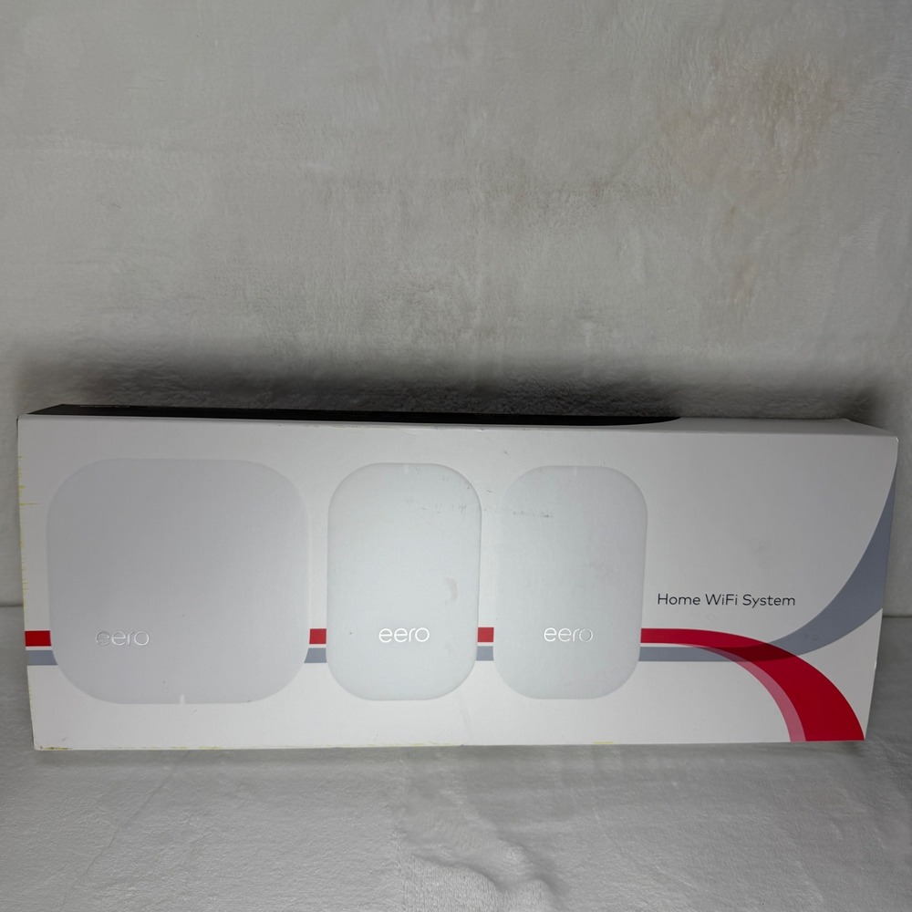 EERO Mesh WiFi System Router B010001 and 2 White 3-Pack